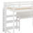 Full Size Wooden Loft Bed With Shelves, Desk And Writing Board-388965008-388965015