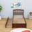 Twin Wood Platform Bed with Twin Trundle-1285537124