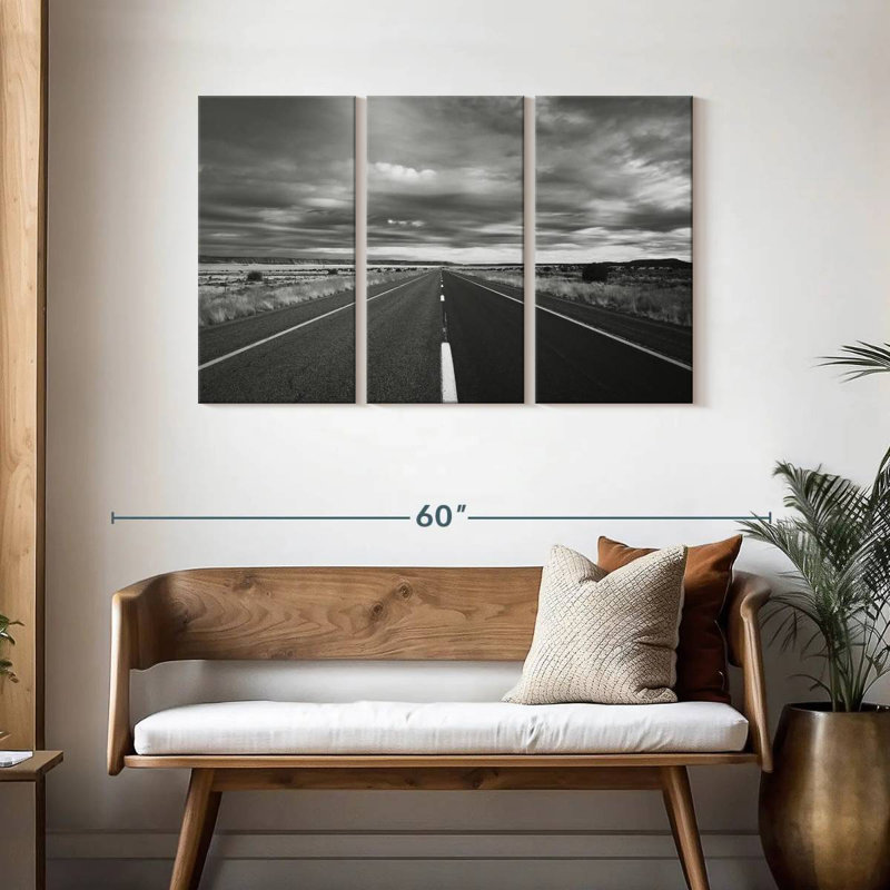 Mehar Open Roads, 28" H x 45" W