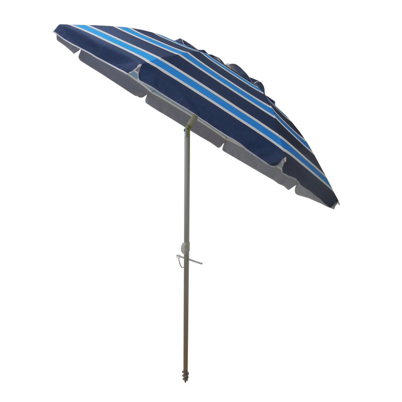 Parasol de plage 7', Bleu marine / bleu
