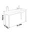 Bureau en bois massif de style rustique en acajou