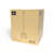 1-Light Ribbed Glass Pendant Light with Matte Brass Accents