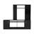 Kava Entertainment Center, Six External Shelves, Double Door Cabinet, Storage Spaces For TV´S Up 37" -Black