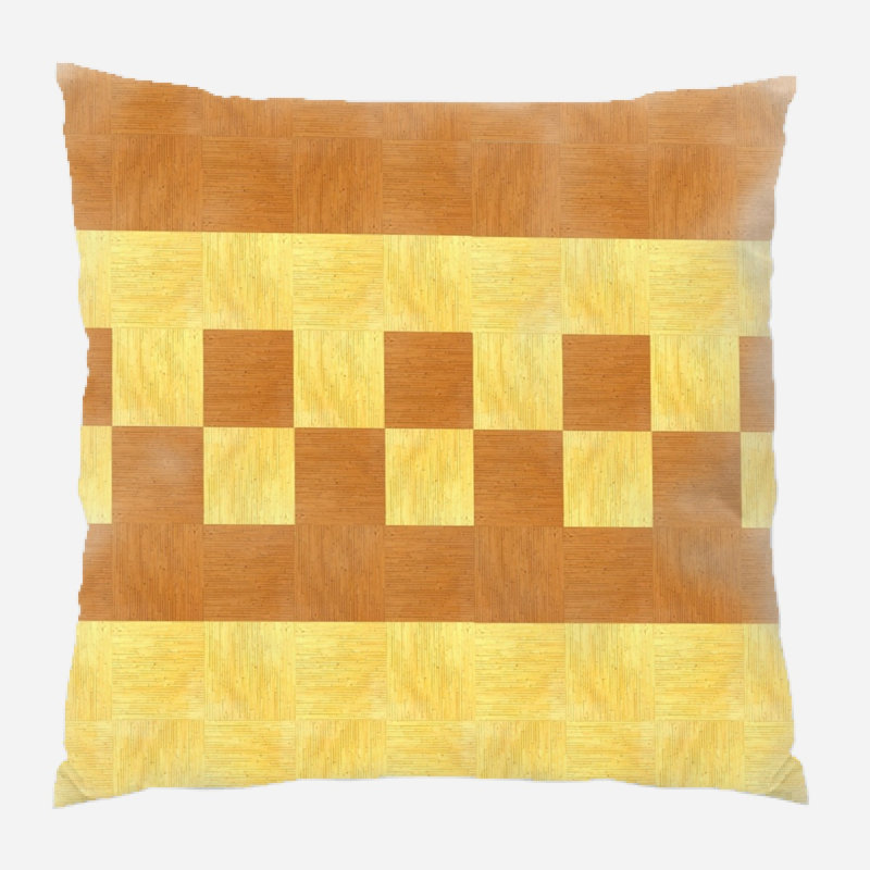 Coussin décoratif en bois