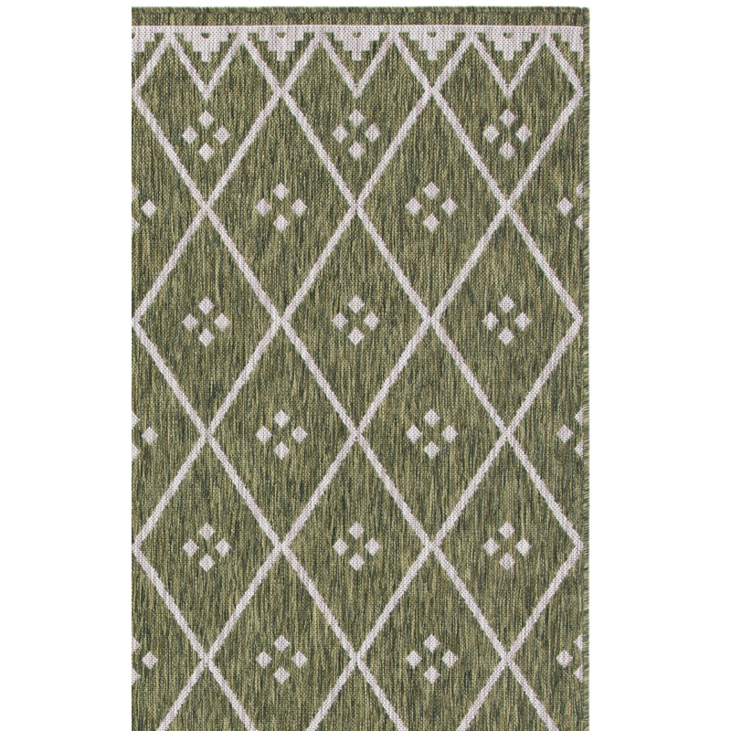 Tapis d'intérieur / extérieur à motif géométrique Altheta Performance, Carré 6 pi 7 po