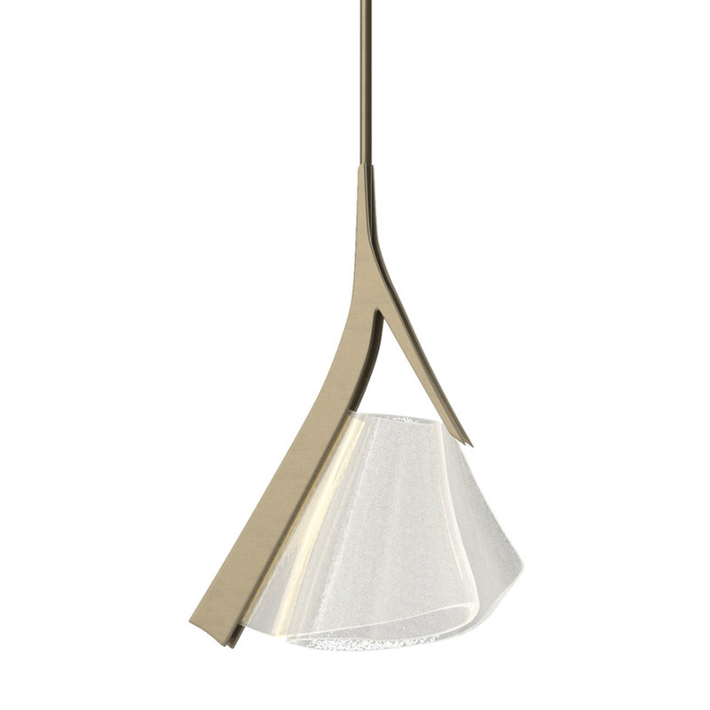 Mobius 1 - Light Single LED Pendant, Soft Gold