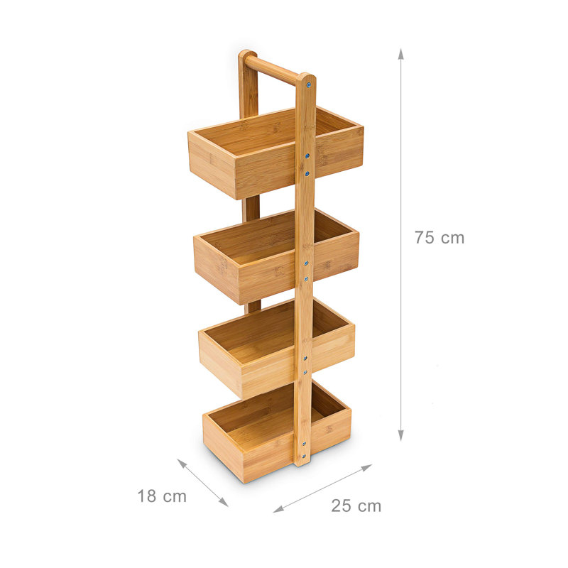 Bamboo Freestanding Bathroom Shelves