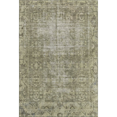 Premium Machine Washable Larock AMF1228 Global Rug