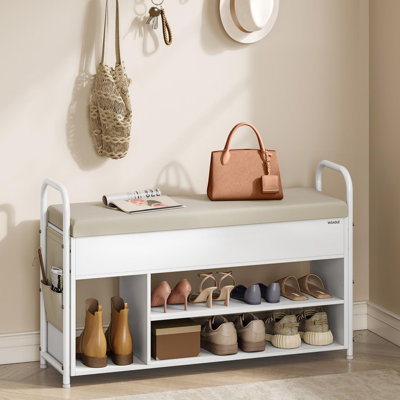 8 Pair Shoe Storage Bench with Hidden Storage