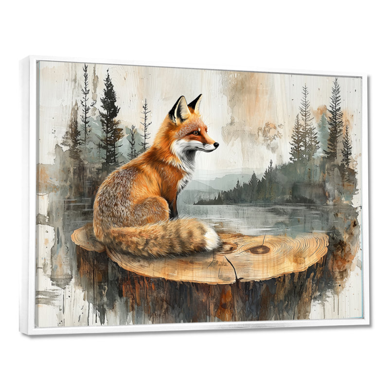 Gieneke - Animals Canvas Art Print, H 12 po x l 20 po, Picture Framed, Blanc