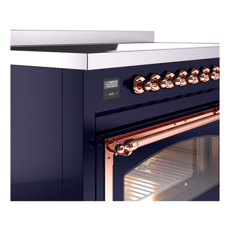 ILVE Nostalgie II Noblesse 48 po à induction, Bleu minuit / cuivre