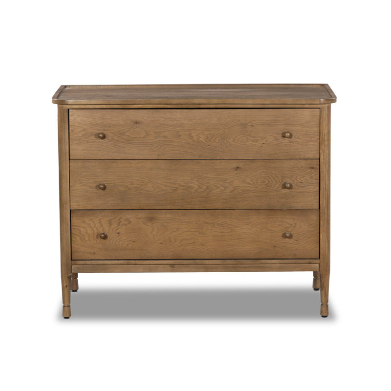 Franny 3 Drawer Chest-Saddle Brown, Saddle Brown