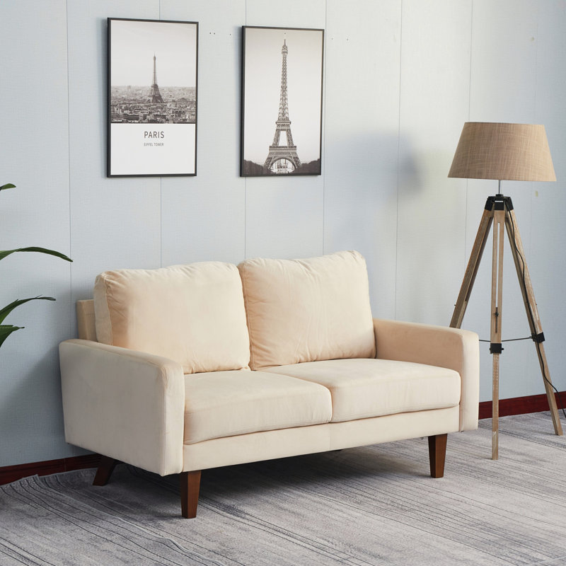 Causeuse moderne pour salon, chambre à coucher, Beige