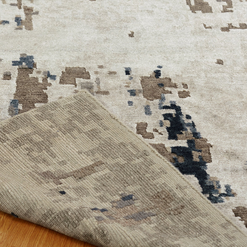 Harton Hand Knotted Area Rug, Rectangle 2' x 3'
