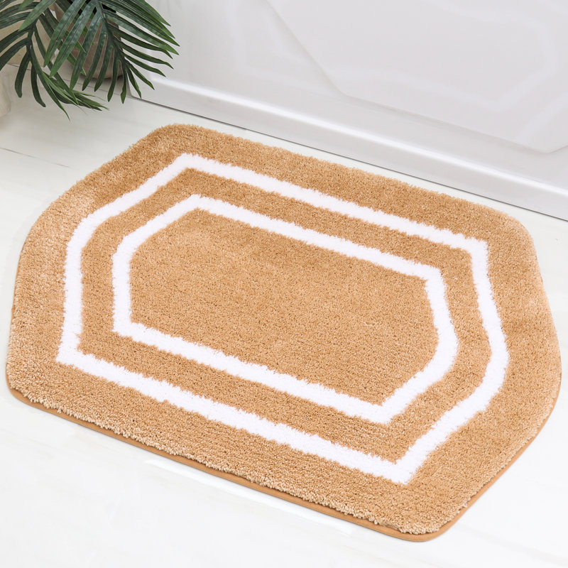 Tapis pour salle de bain Shilyn, L 24 po x L 36 po, Orange