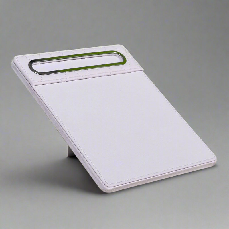 Porte-bloc-notes en cuir, Blanc