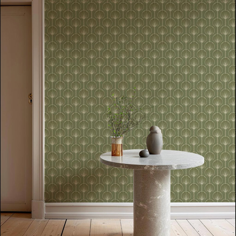 Papier peint Deco Lily - Olive