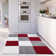 Myshaggy Collection Rugs Geometric Design in Red