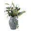 Élégant vase en terre cuite à fleurs avec finition patinée - forme classique parfaite pour la salle à manger - grand vase de table pour la décoration intérieure - bleu