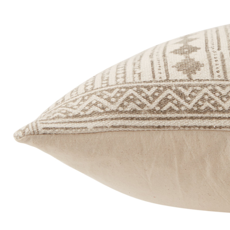 Square Throw Pillow, No Fill, Light Pink/Cream