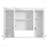 Bathroom Cabinet With 5 Adjustable Shelves, Wall-Mounted Cabinet With Soft-Closing Hinges For Bathroom