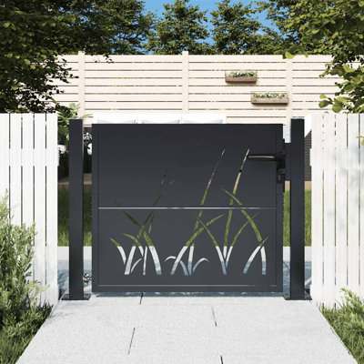Barrière de jardin vidaXL anthracite anthracite 105 x 80 cm