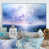 Toile avec cadre flottant blanc