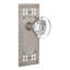 Craftsman Plate with Round Clear Crystal Door Knob-1839821034-1839821033