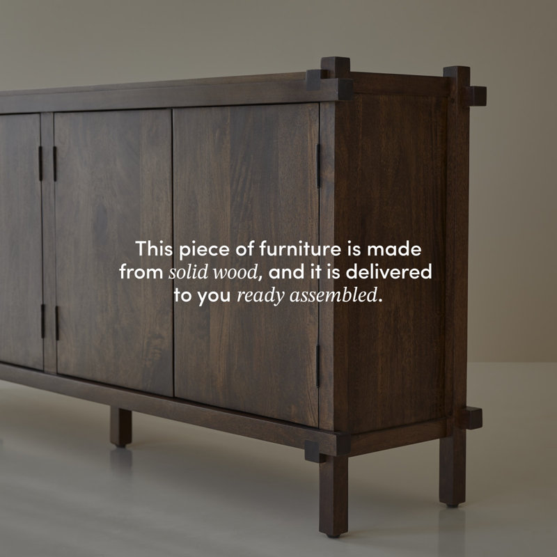 Arko 74.8'' W Solid Wood Sideboard