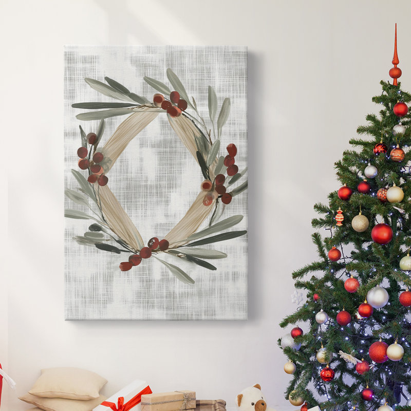 Art des Fêtes de Noël - Toile tendue avec châssis CCXCIV, H 18 po x l 12 po