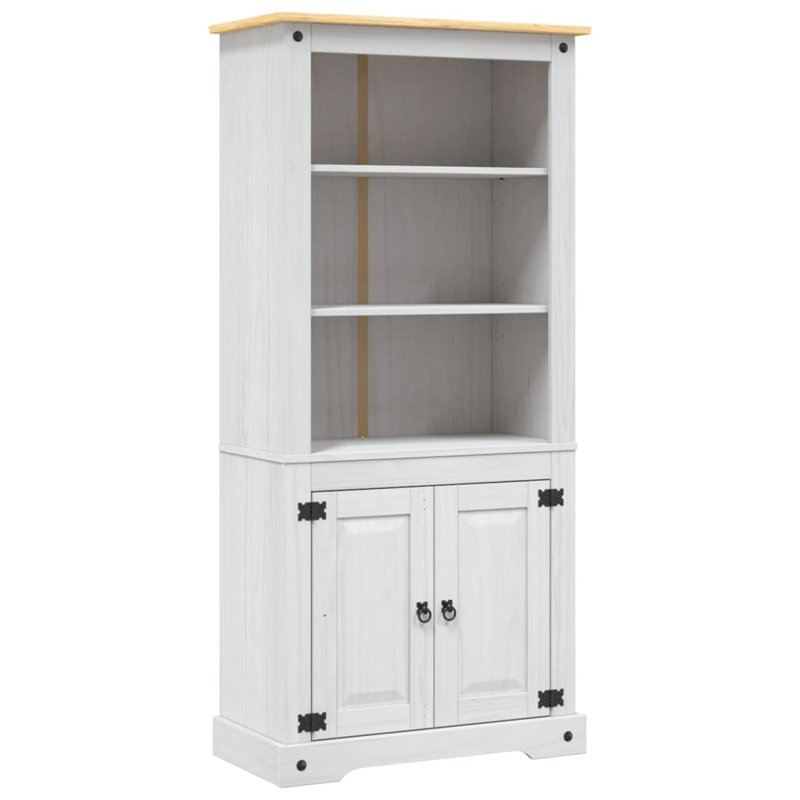 vidaXL Cupboard, 31.5x15.7x67 Inches, White