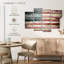 «Wooden American Flag», reproduction sur toile-2071932938