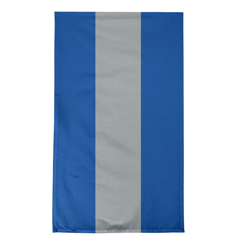 Anaheim Stripe Tea Towel Kitchen Towel, Cotton Twill, Royal Blue/Gray/Royal Blue