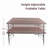 4Ft Rattan Folding Table For Indoor&Outdoor, Portable Foldable Table Rattan Plaited-1369397433