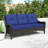 Outdoor Wicker Sofa With Cushions-240900934