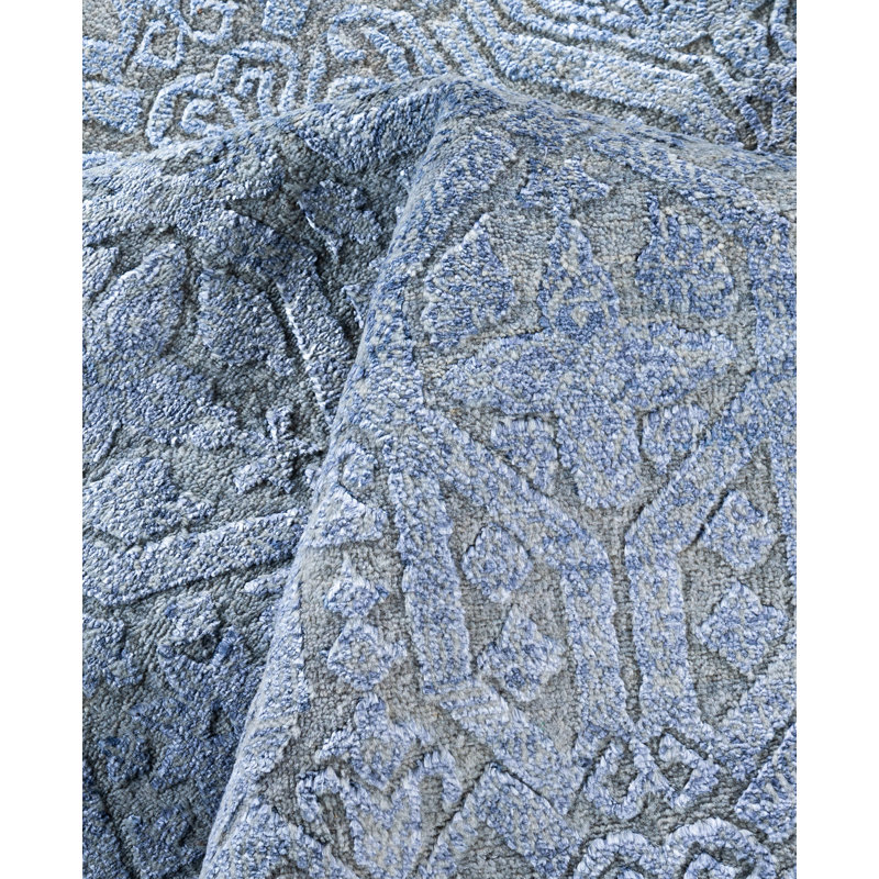 Overdyed One-of-a-Kind 9' 1" x 12' 3" Hand Knotted Area Rug