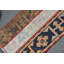 Tapis turc rétro en laine fait à la main avec un design patchwork unique pour un décor éclectique brun / beige