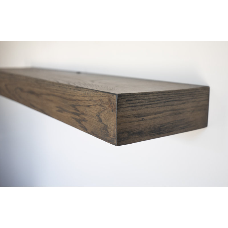 Derryaghy Oak Floating Shelf, 3" H x 44" W x 6" D
