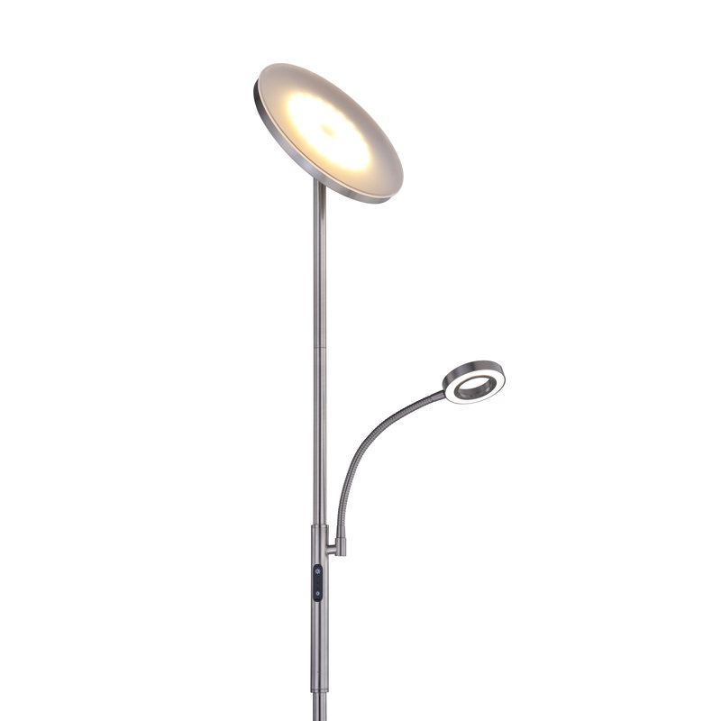 70'' LED Tree Floor Lamp, Satin Nickel