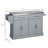Rolling Kitchen Island With Storage, Portable Kitchen Cart With Stainless Steel Top, 2 Drawers, Spice, Knife And Towel Rack And Cabinets-831527902
