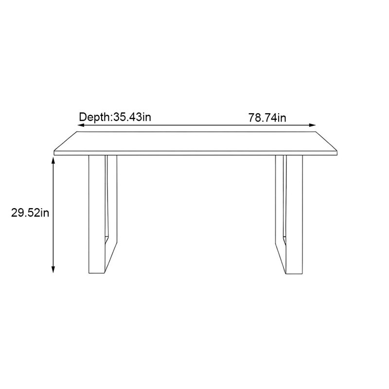 Senzel, 29.52"H x 78.74"L x 35.43"W
