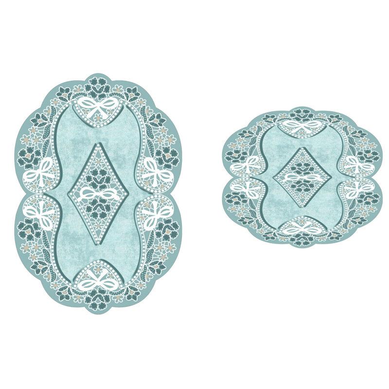 Ensemble de tapis de bain Premium (2 pièces), 19,7 po x 23,6 po et 23,6 po x 39,4 po | 100% polyester, 1 300 g / m² | Dessous antidérapant, antibactérien et lavable à la machine | Doux, durable, idéal pour la décoration de salle de bain
