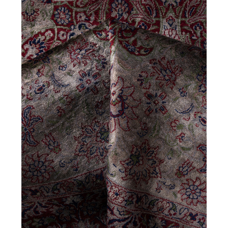 Overdyed Hand-Knotted Wool Modern-Contemporary Gray Area Rug 8' 3" x 8' 4"