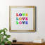 «Love Love Love», art textuel sur toile-588528817-588528820