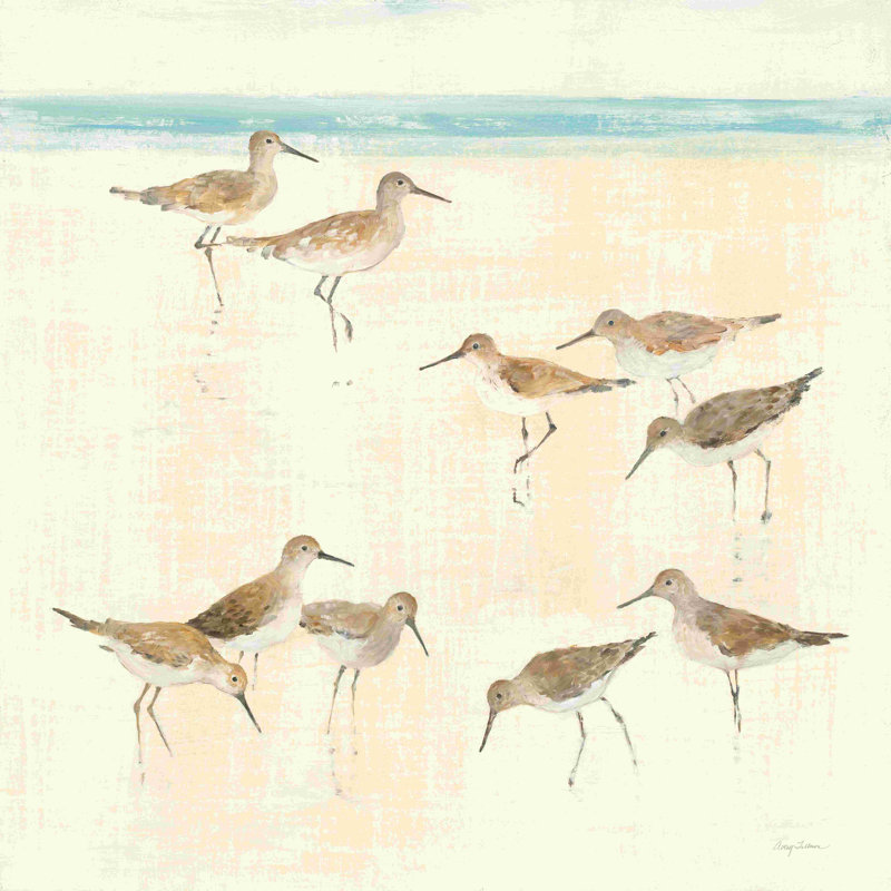 «Sandpipers» par Avery Tillmon - reproduction sur toile tendue, L 30 po x H 30 po