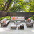 Mariyam Premium All-Weather Wicker 11 - Person Patio Conversation Set with Cushions