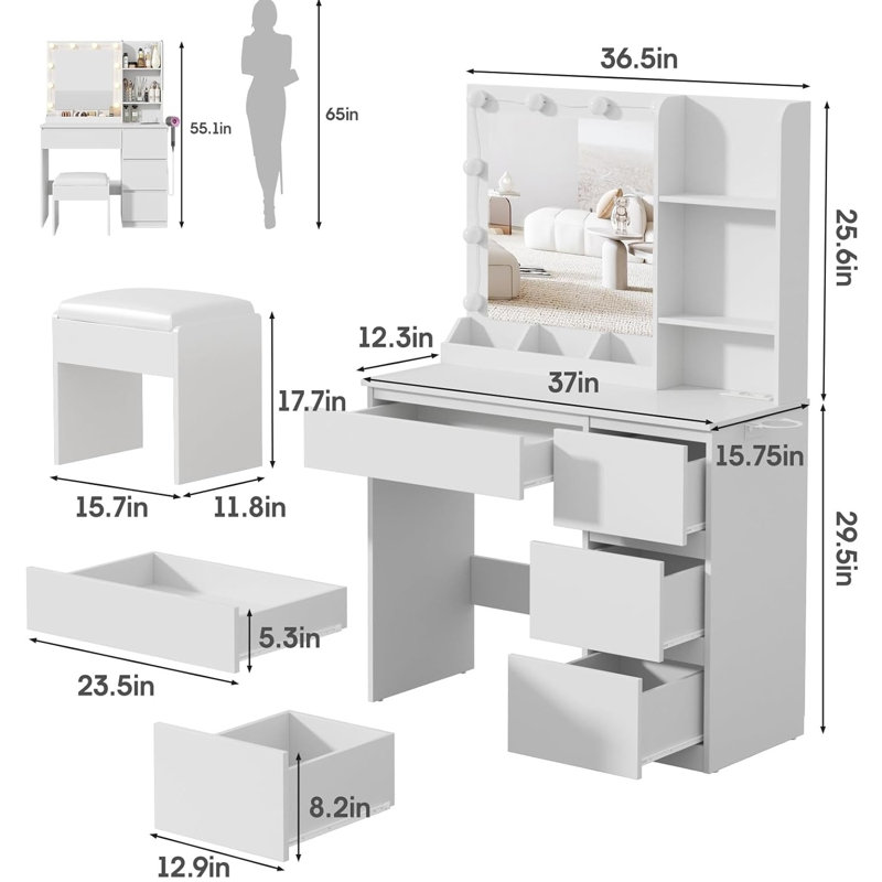 Kenyan Vanity, White