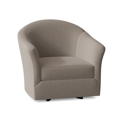Weston Upholstered Swivel Barrel Chair