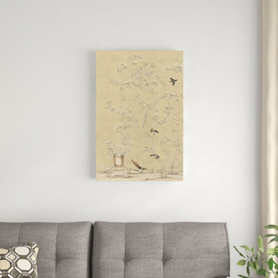 «Chinese Magnolias I» par Paul Montgomery, reproduction d'art sur toile tendue