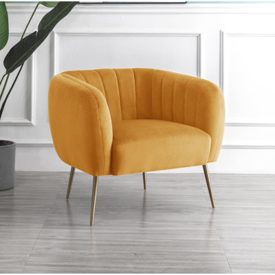 Aylin Velvet Barrel Chair